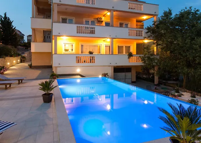 Scenic Elegant Krk With Balcony And Pool Apartment *